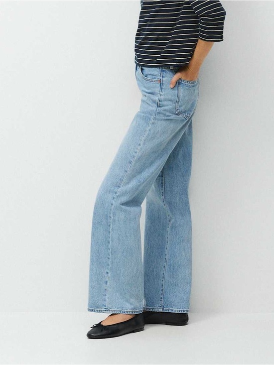 Denim Forum Denim - Denim Forum Aritzia Farrah size 28 High-Rise Wide-Leg Women's Jeans Light Blue